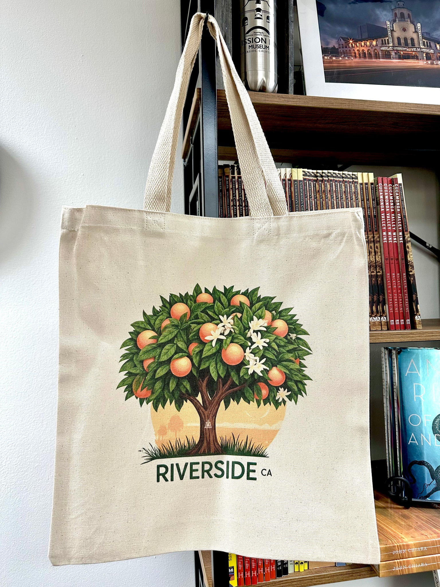 Riverside Orange Blossom Tree Tote Bag