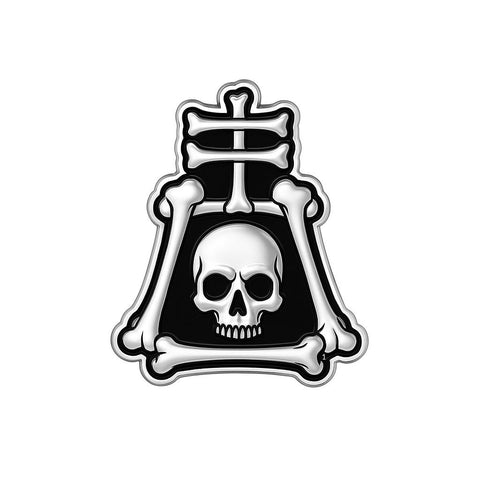 Haunted Tours Raincross Skull Sticker