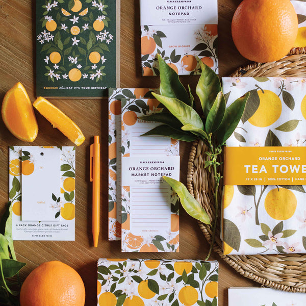 Squeeze the Day it's your Birthday  Orange Greeting Card