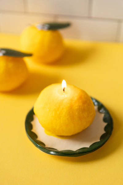 Lemon shaped Candle-Garden Collection