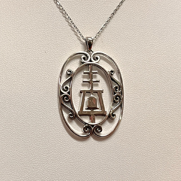 Pendant with Chain - Rotunda Raincross - Silver