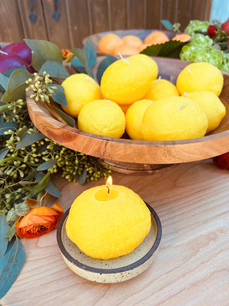 Lemon shaped Candle-Garden Collection