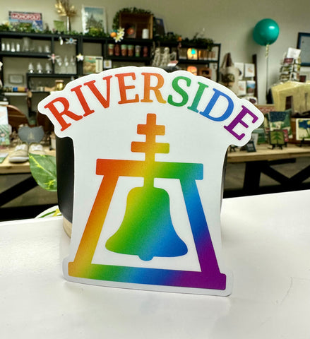 Rainbow Raincross Sticker