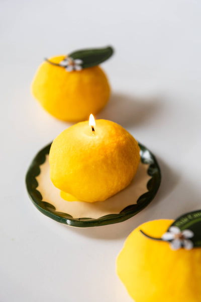 Lemon shaped Candle-Garden Collection