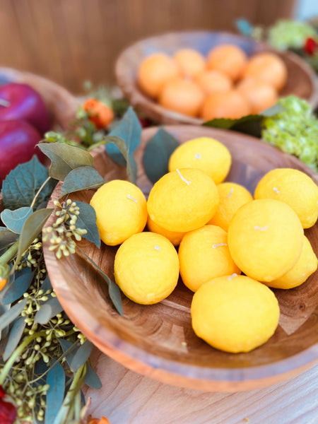 Lemon shaped Candle-Garden Collection