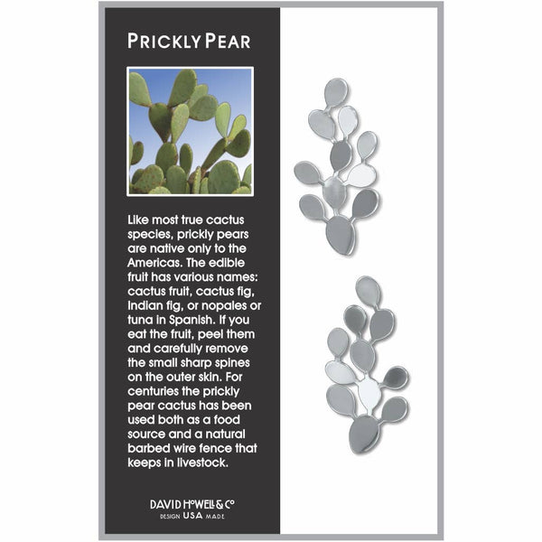 Prickly Pear Cactus Earrings, MADE in USA