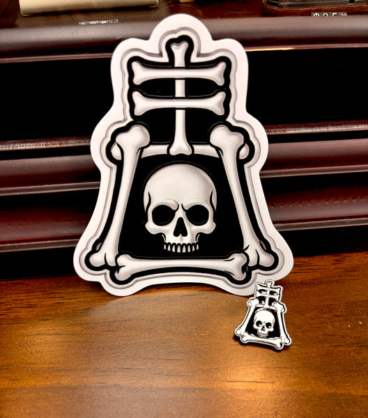 Haunted Tours Raincross Skull Pin