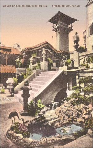 CA-1437 Court of the Orient, Mission Inn, Riverside - Vintage Image, Magnet