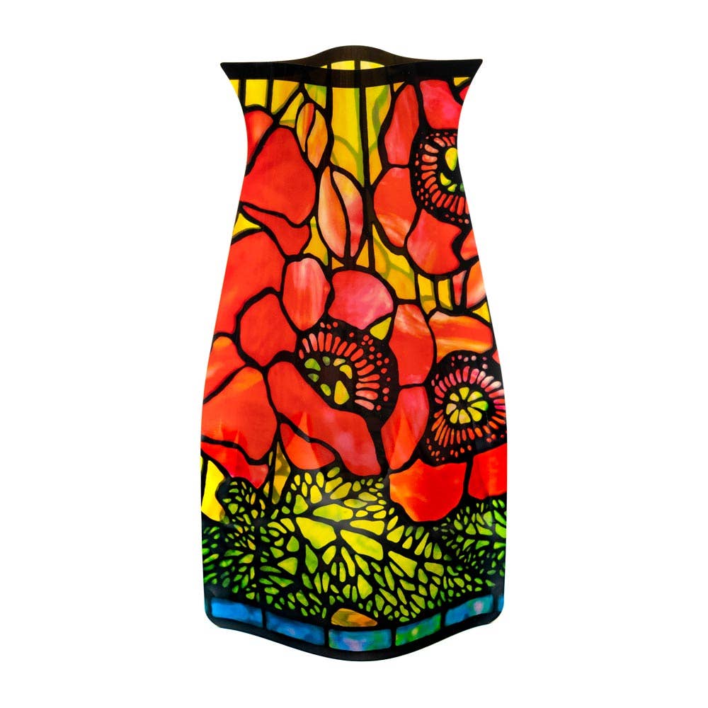 Modgy Expandable Vase - Louis C. Tiffany Poppies
