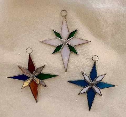 Small Flat Stars Multicolored @4”