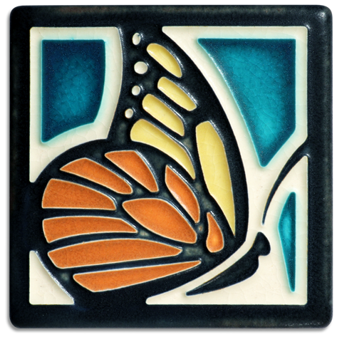 4x4 Butterfly - Motawi Tileworks