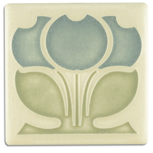 4x4 Flower Buds - Grey Blue