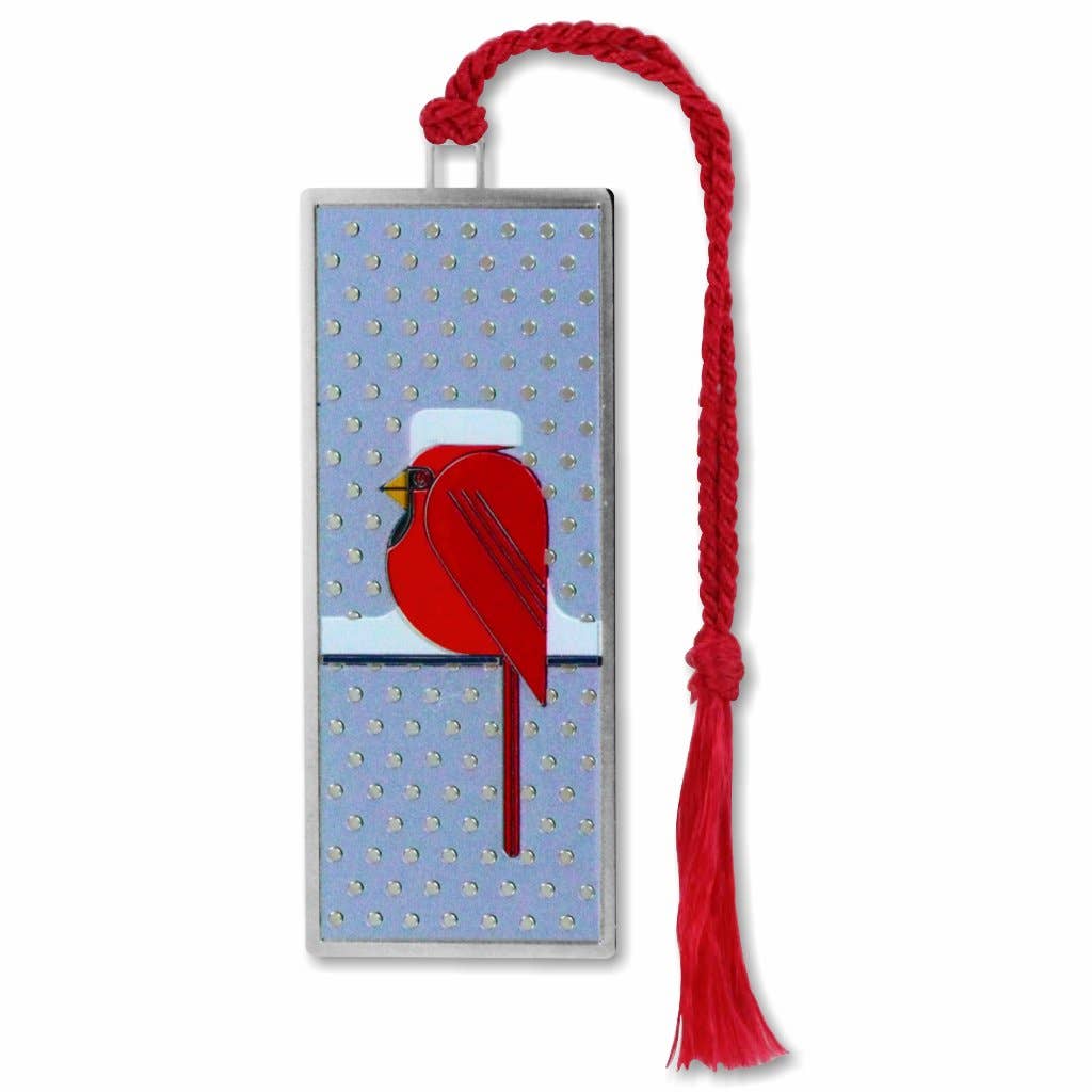 Charley Harper's Cool Cardinal Bookmark
