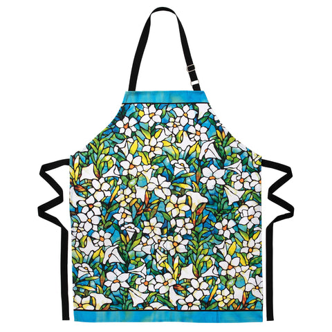 Modgy Cotton Apron-Louis C Tiffany Lilies