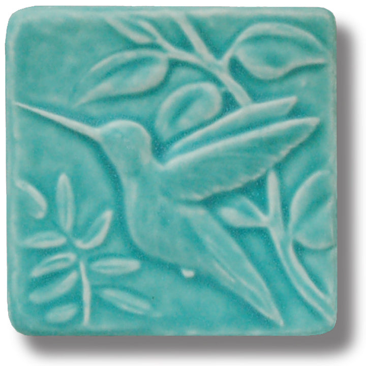 Hovering Hummingbird Art Tile 4x4"