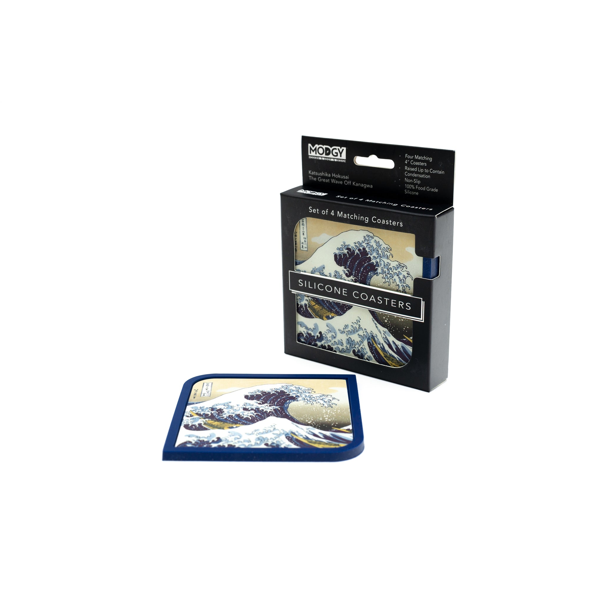 Silicone Coaster Set - The Great Wave
