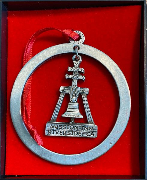Mission Inn Pewter Raincross Christmas Ornament