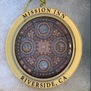 Mission Inn Tiffany Window Christmas Ornament