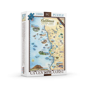 California Central Coast State Park Map Puzzle