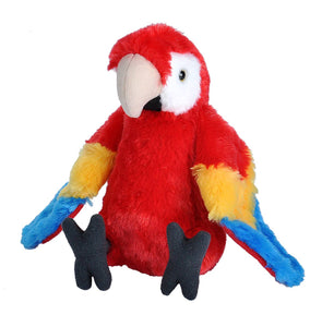 Macaw Scarlet Stuffed Animal - 8"