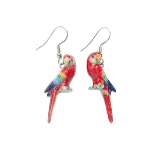 Scarlet Macaw Earrings