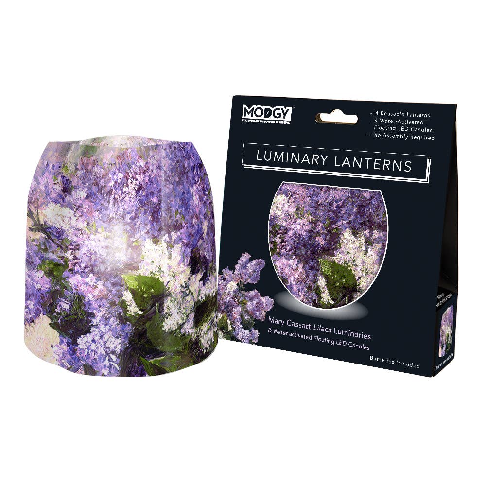 Luminary Lantern - Mary Cassatt Lilacs