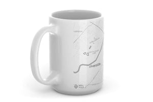 Riverside CA Map 15 oz Ceramic Mug
