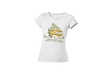 Amelia Earhart V-Neck Tshirt